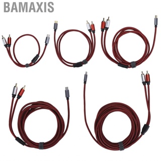 Bamaxis Gold Plating Type‑C Male To 2RCA Cable For Moible Phone Tablet Lap