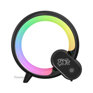 [Fenteer1] โคมไฟกลางคืน LED RGB ชาร์จ USB สําหรับตกแต่งหอพัก ข้างเตียง ห้องรับประทานอาหาร