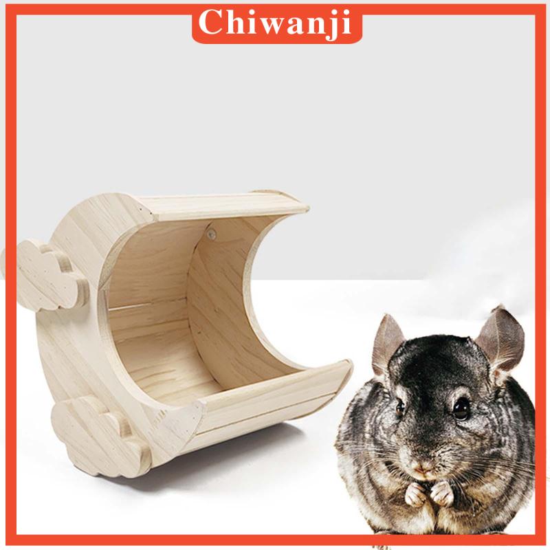 chiwanji-ของเล่นบ้านหนูแฮมสเตอร์-ปราสาทกระต่าย-ทําจากไม้-สําหรับหนูแฮมสเตอร์