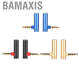 Bamaxis 2PCS 3.5mm Male To Female Adapter Right Angle Stereo Headphone Cable CRY