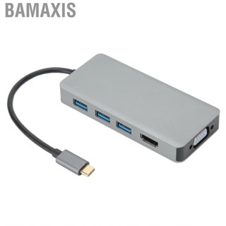 Bamaxis Aluminum Type-C To Hub Adapter VGA HD Converter USB For   UTE