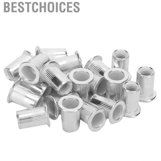 Bestchoices 200pcs Professional Aluminum Rivet Nut Threaded Insert Fastener M6