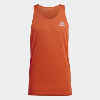 adidas วิ่ง เสื้อกล้าม Own the Run ผู้ชาย สีส้ม HL3988