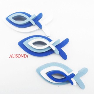 Alisond1 ปลาฉลุลาย แบบไม้ น้ําหนักเบา สร้างสรรค์ สําหรับร้านอาหาร 9 ชิ้น