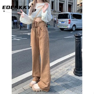 EOENKKY  กางเกงขายาว กางเกงเอวสูง สไตล์เกาหลี แฟชั่น 2023 NEW  พิเศษ Korean Style fashion Trendy A23L003 36Z230909