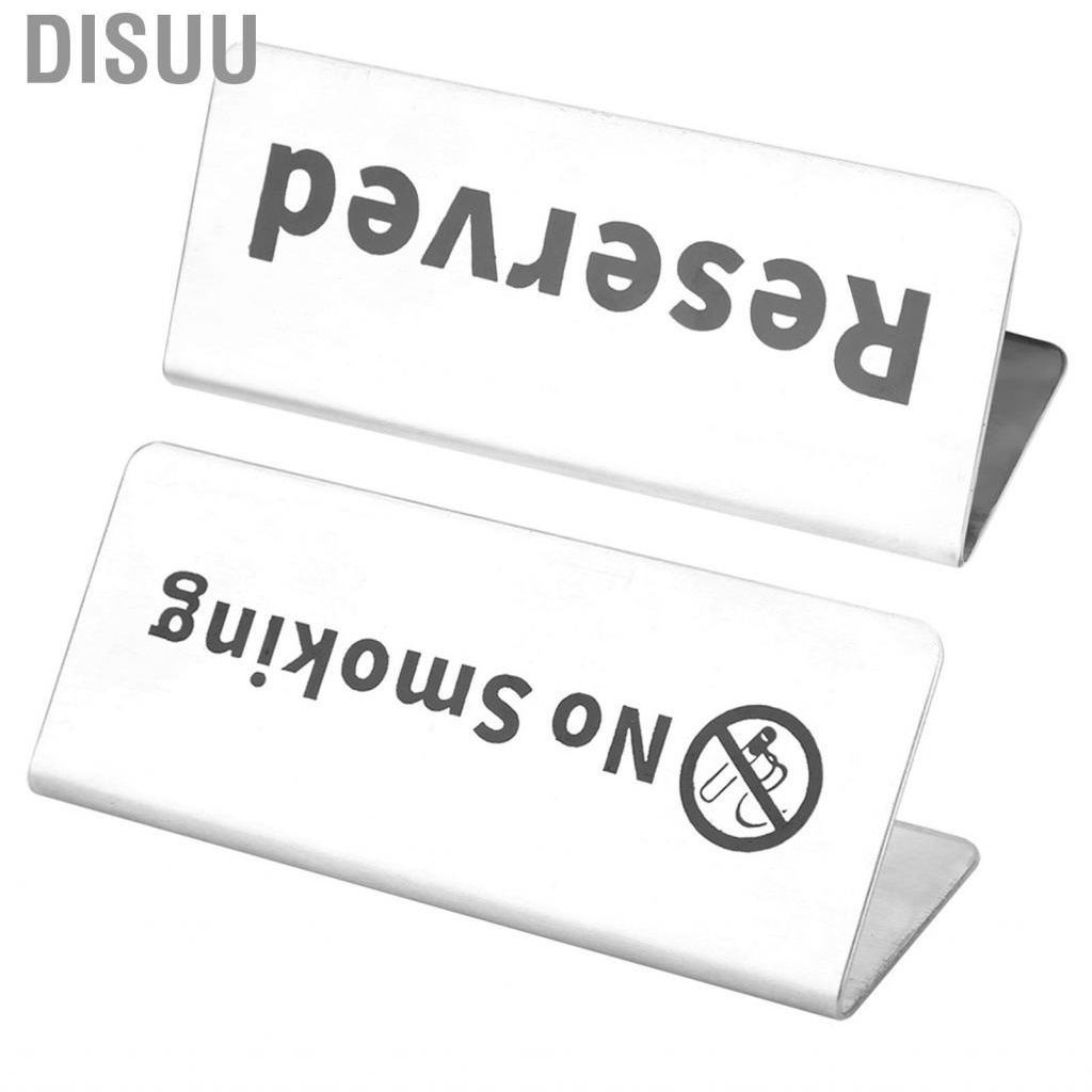 disuu-table-sign-stainless-steel-double-sided-english-letters-marks-convenient-to-store-for-restaurant-hotel-bar-pub