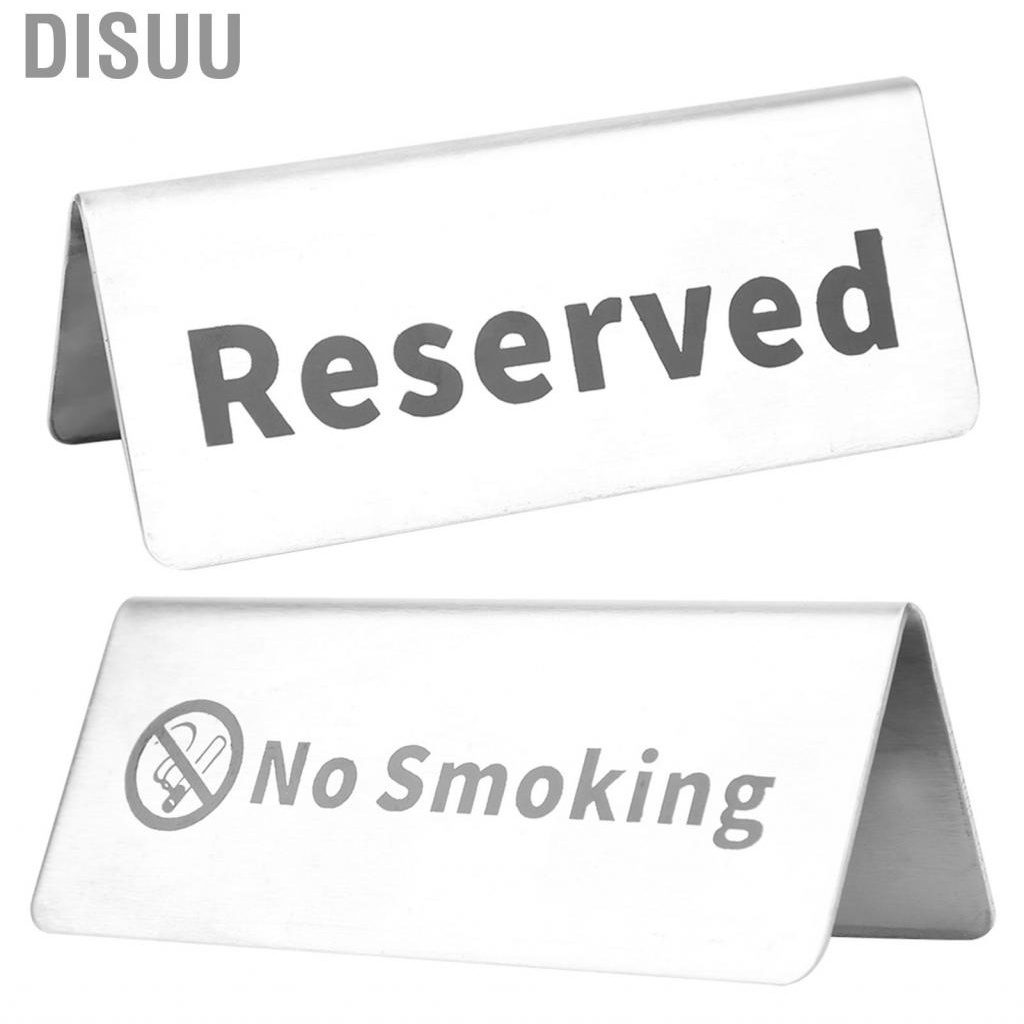 disuu-table-sign-stainless-steel-double-sided-english-letters-marks-convenient-to-store-for-restaurant-hotel-bar-pub