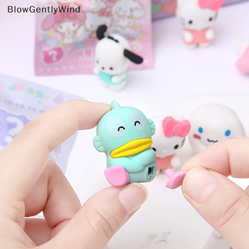 sanrio-blowgentlywind-ยางลบ-ลายการ์ตูนอนิเมะ-hello-kitty-melody-kuromi-cinnamoroll-eraser-bgw-1-ถุง