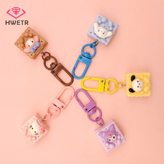 Hwetr พวงกุญแจ จี้รูปการ์ตูน Sanrio Biscuit Hello Kitty Cinnamon Dog Kuromi Melody น่ารัก สําหรับเด็กผู้หญิง