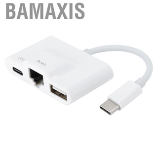 Bamaxis Ethernet Adapters Type‑C Adapter Cables Computers/Tablets for IOS  Notebook