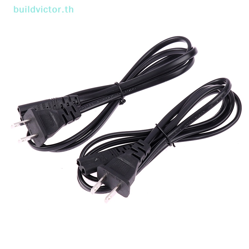 buildvictor-สายเคเบิลต่อขยาย-us-iec-c7-2pin-ac-แบบเปลี่ยน-สําหรับ-tv-pc-monitor-ps4