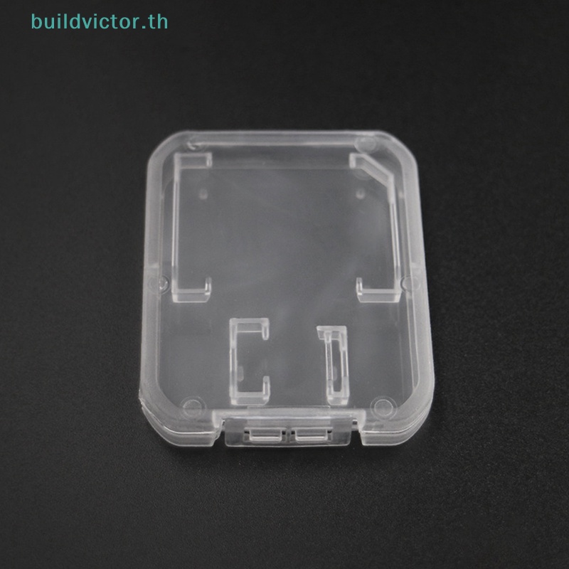 buildvictor-กล่องเคสพลาสติกใส-สําหรับใส่เมมโมรี่การ์ด-micro-sd-tf-10-ชิ้น