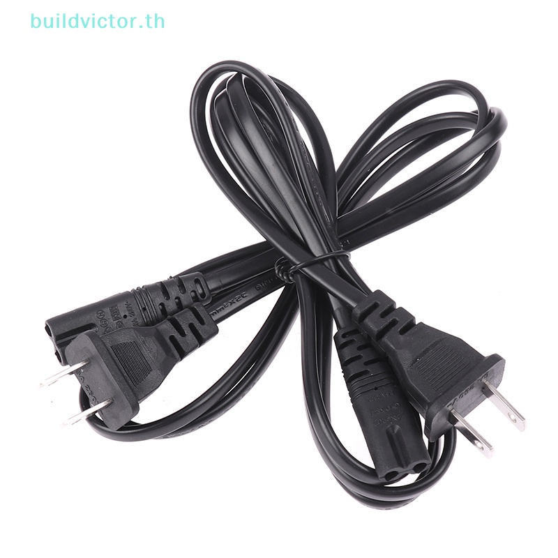 buildvictor-สายเคเบิลต่อขยาย-us-iec-c7-2pin-ac-แบบเปลี่ยน-สําหรับ-tv-pc-monitor-ps4