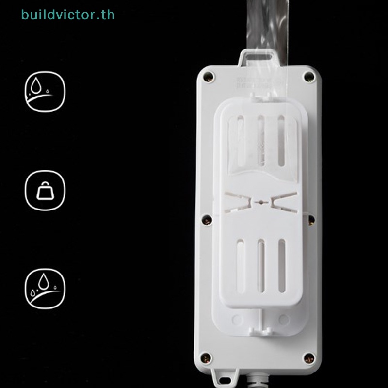 buildvictor-ตัวยึดรางปลั๊กไฟ-แบบติดผนัง-มีกาวในตัว-ถอดออกได้