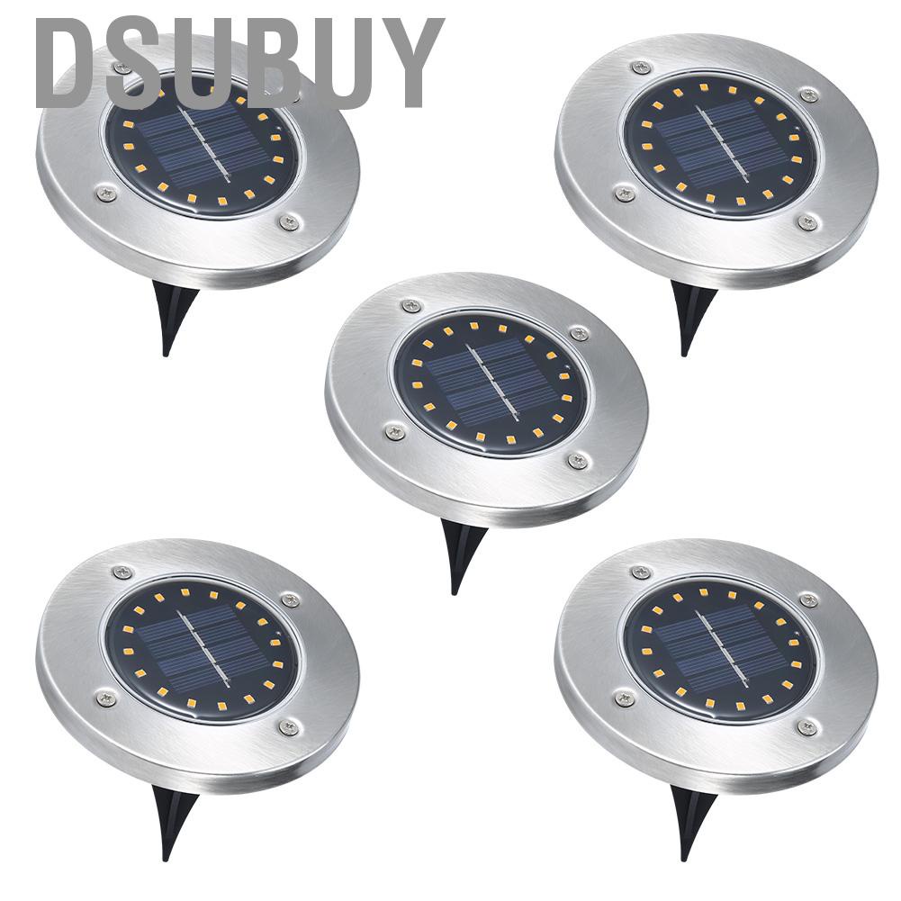 dsubuy-solar-power-ground-lights-16-garden-disk-landscape-for-yard-walkway-patio-5-pack