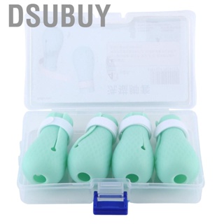Dsubuy 4Pcs/Set Silicone Anti‑Scratch Pet  Paw Protector For Bathing Barbering Gr Us