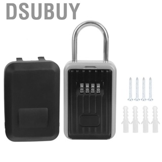 Dsubuy Portable Outdoor  Wall Mounted 4‑Digit Combination Anti‑Theft Key L SS