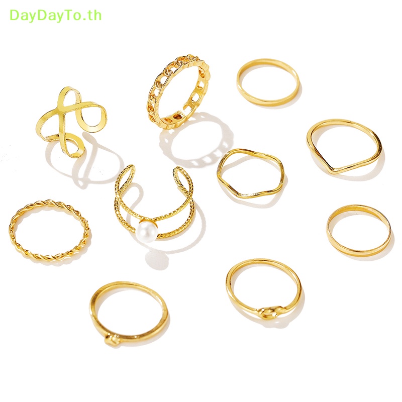 daydayto-ชุดแหวนโลหะ-ทรงกลม-เปิดนิ้วมือ-ทรงไม่สม่ําเสมอ-สีเงิน-สไตล์พังก์-ของขวัญแต่งงาน-แฟชั่นสําหรับผู้หญิง-10-ชิ้น