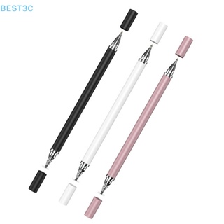Best3c 2 In 1 ปากกาสไตลัส สําหรับโทรศัพท์มือถือ แท็บเล็ต ทัชสกรีน ดินสอ สําหรับ Samsung โทรศัพท์ Android วาดภาพ หน้าจอ ดินสอ ขายดี