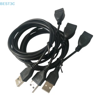 Best3c สายเคเบิลต่อขยาย USB 2.0 ตัวผู้ เป็นตัวเมีย ความเร็วสูง สําหรับคอมพิวเตอร์ แล็ปท็อป