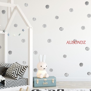 Alisondz สติกเกอร์ติดผนัง วางง่าย ตกแต่งร้านค้า หน้าต่าง เครื่องประดับ ลายจุด สีน้ํา ห้องเด็ก ภาพจิตรกรรมฝาผนัง