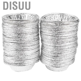 Disuu 100PCS Non‑Stick Egg Tart Mold Cupcake Cake Tin Mould Case Cup Kitche GR