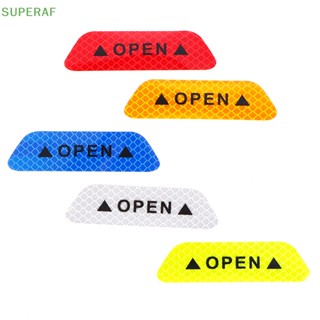 Superaf สติกเกอร์สะท้อนแสง เพื่อความปลอดภัย สําหรับติดประตูรถยนต์ 1 ชิ้น