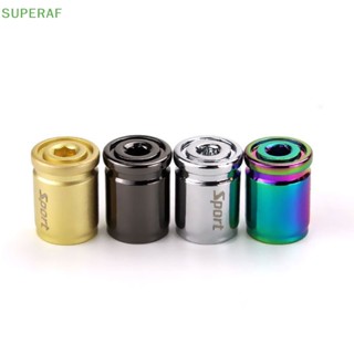 Superaf ขายดี ฝาครอบวาล์วยางรถยนต์ อะลูมิเนียมไทเทเนียม กันขโมย 4 ชิ้น