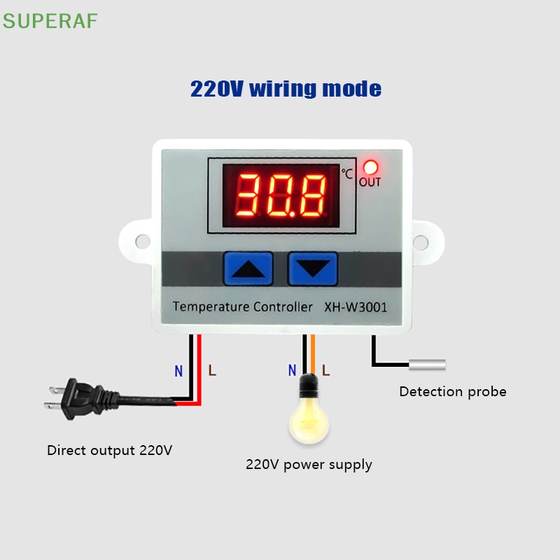 superaf-xh-w3001-สวิตช์ควบคุมอุณหภูมิดิจิทัล-ไมโครคอมพิวเตอร์