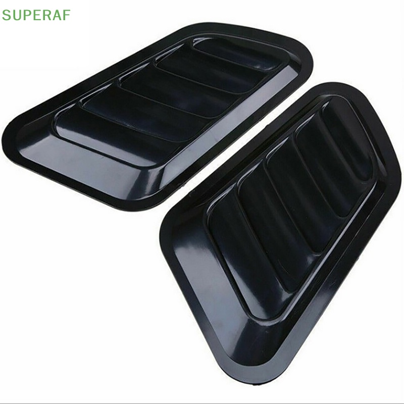 superaf-ขายดี-ฝาครอบช่องลมกระโปรงหน้ารถยนต์-สีดํามันวาว