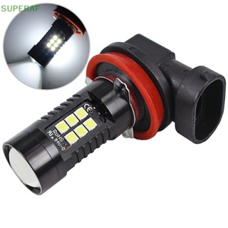 Superaf H8 H11 หลอดไฟตัดหมอก Led 3030SMD 1200LM 6000K สําหรับรถยนต์