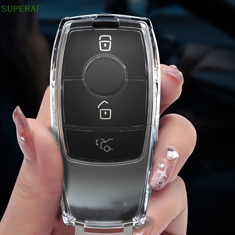 superaf-เคสกุญแจรถยนต์-tpu-แบบใส-สําหรับ-mercedes-benz-class-key-shell-protector-hot