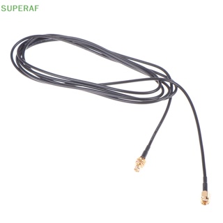 Superaf ขายดี สายเคเบิลขยายเสาอากาศเราเตอร์ WiFi RG174 RP-SMA ตัวผู้ เป็นตัวเมีย 1 เมตร 1 ชิ้น