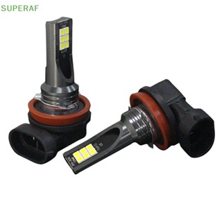 Superaf ขายดี หลอดไฟตัดหมอก LED H8 H9 H11 3030 12SMD 12V 6000K สําหรับรถยนต์ 1 ชิ้น