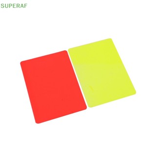 Superaf การ์ดบันทึกเกมฟุตบอล สีแดง และสีเหลือง สําหรับแข่งฟุตบอล