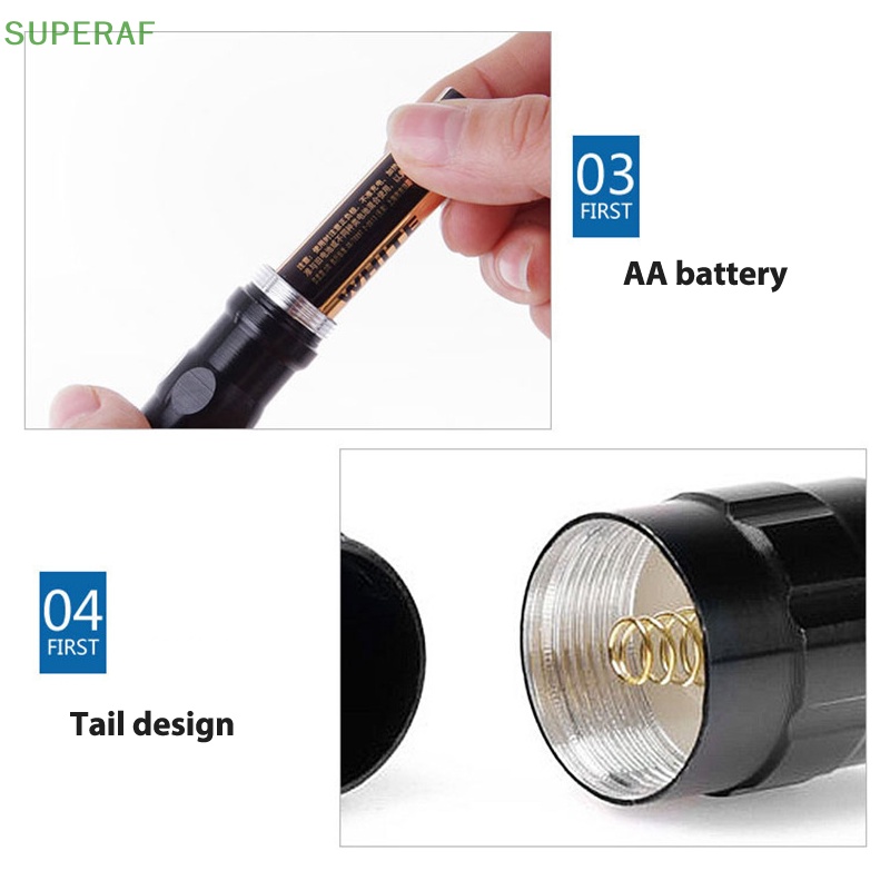 superaf-ไฟฉาย-led-ขนาดเล็ก-กันน้ํา-ซูมได้-สําหรับตั้งแคมป์กลางแจ้ง-ขายดี