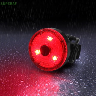 Superaf ไฟสัญญาณเลี้ยว LED อัจฉริยะ ไร้สาย ชาร์จ USB สีแดง สําหรับรถจักรยาน MTB