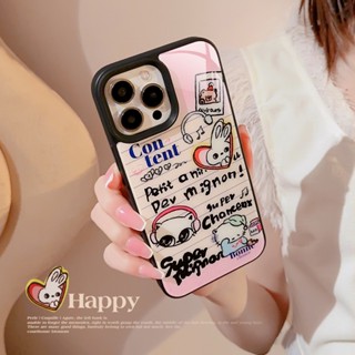 เคสโทรศัพท์มือถือแบบแข็ง ลายการ์ตูนแมวน่ารัก สีชมพู สําหรับ Iphone 14 11 12 13 PRO MAX AT0630