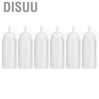 Disuu 6Pcs 480ml Tomato Sauce Squeeze Bottle Salad Dressing Dispenser Household Kit FS