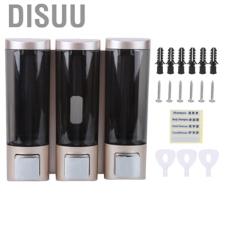 Disuu Soap Dispenser 3 Head 200ml Manual for Kitchen Bathroom Bank Hotel Shopping Mall