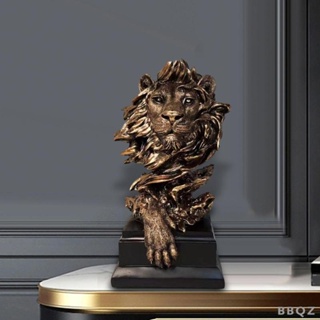 [Bbqz01] รูปปั้นหัวสิงโต สําหรับตกแต่งห้องนั่งเล่น ในร่ม กลางแจ้ง