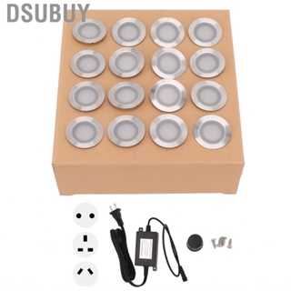 Dsubuy Deck Light  Easy Installation 90-265V Warm White Stainless Steel PC Recessed for Cabinet
