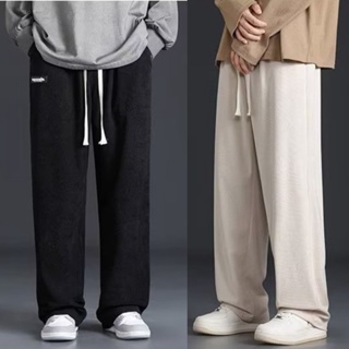 กางเกงกีฬาลําลอง ทรงหลวม แบบแห้งเร็ว กางเกงผู้ชาย แฟชั่นฤดูร้อน สไตล์เกาหลี สําหรับผู้ชาย กางเกงขายาวผู้ชาย