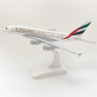 โมเดลเครื่องบินอัลลอย UAE A380 ขนาด 20 ซม. ของเล่นสําหรับเด็ก