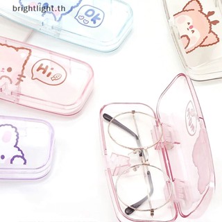 [Brightlight] กล่องแว่นกันแดด PVC แบบใส เนื้อแมตต์ ลายการ์ตูนสัตว์น่ารัก สําหรับนักเรียน [TH]