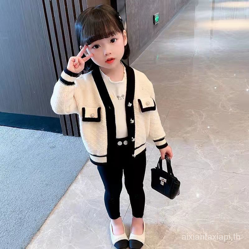 เสื้อคาร์ดิแกนกันหนาว-ผ้าถัก-ขนาดเล็ก-แฟชั่นฤดูใบไม้ผลิ-และฤดูใบไม้ร่วง-สไตล์เกาหลี-สําหรับเด็ก-2023-xjdc