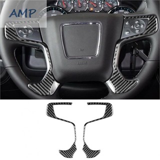 ⚡NEW 9⚡Upgraded Carbon Fiber Interior Trim for GMC Sierra 1500 2014 2018 Steering Wheel