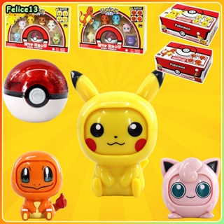 Pokemon Pikachu /charmander /กบ Seed สามารถ Face-เปลี่ยนตุ๊กตาแคปซูลสำหรับของขวัญของเล่นคริสต์มาส -FE