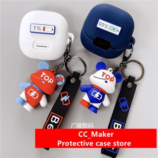 For Anker Soundcore Liberty 4 NC Case Cartoon Keychain Pendant Soundcore Liberty 4 / Liberty 3 Pro Silicone Soft Case Soundcore R50i / A20i / R100 Shockproof Case Protective Cover