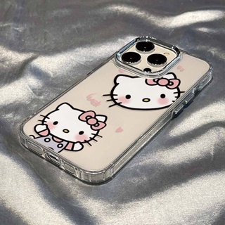 New Metal Kitty Cat Phone Case For Iphone 14/13promax 12/11 Drop-Resistant XR/Xs Soft Case 7 8plus